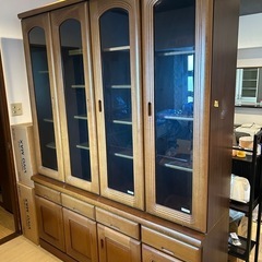 浅川家具 食器棚 引取りに来てくれる方。お譲り致します。の画像