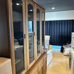 浅川家具 食器棚 引取りに来てくれる方。お譲り致します。の画像