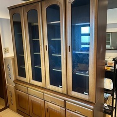 浅川家具 食器棚 引取りに来てくれる方。お譲り致します。