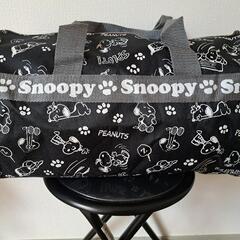 スヌーピー筒型ボストンバッグ