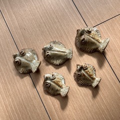 【決まりました】ヒラメかカレイの箸置き 5個