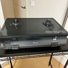 Rinnai プロパンガスコンロ2口(右側強火)