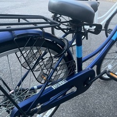 24インチ ブルー 自転車 かっこいいの画像