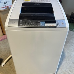 日立　縦型洗濯乾燥機　全自動洗濯機　ビートウォッシュ　大容量洗濯８．０ｋｇ　乾燥４．５ｋｇ　自動おそうじ　乾燥機能搭載　ホワイト　ＢＷ－Ｄ８ＳＶ