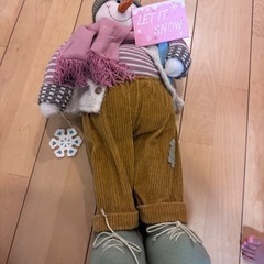 北欧雑貨　クリスマス人形　スノーマンの画像