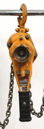 【ヤ取9/29終了】≪C252ジ≫KITO/キトー レバーブロック 0.8t LB008 荷締め 固定 運輸 橋梁 建設 土木 造船 林業 工具 現場作業 現状品