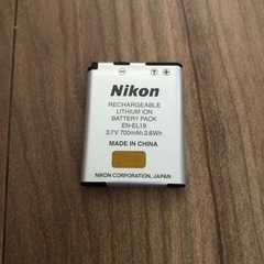 ニコン充電器セットEN EL19付きの画像