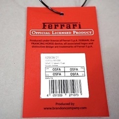 ♦️新品未使用♦️Ferrari フェラーリ レッド タグ付き キャップ 帽子　の画像