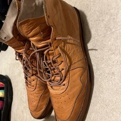 オニツカタイガー　Nippon Made ブラウン レザー ハイカット 27.0の画像