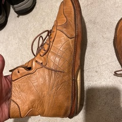 オニツカタイガー　Nippon Made ブラウン レザー ハイカット 27.0の画像