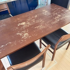 ダイニングテーブル・チェア付の画像