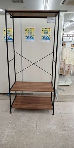 ★ジモティ割あり★  ハンガーラック ブラウン H179×D50×W83 クリーニング済み TJ8706