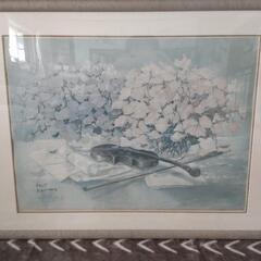 レトロ絵画額付きの画像
