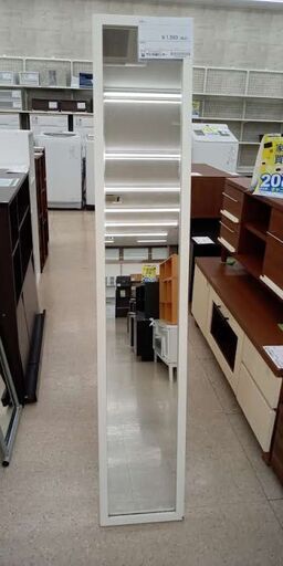 ★ジモティ割あり★ 不二貿易株式会社 ミラー 白 H150×D41×W27.5 クリーニング済み TJ8707