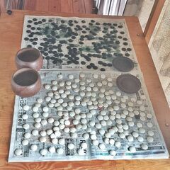 足つき碁盤 碁盤 碁石 囲碁 囲碁セットの画像