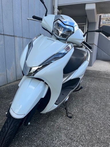 ホンダリード125 白 距離浅
