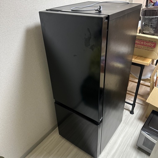 【済】ハイセンス2ドア冷蔵庫2022年ブラック