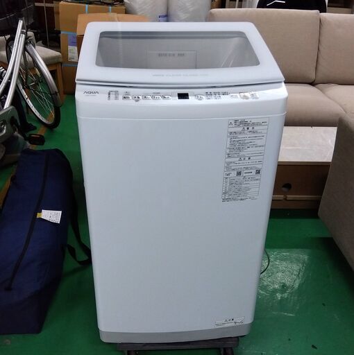 伊勢崎店【現状品】gi9-63 アクア AQUA 洗濯機 2023年製 7kg 通電確認済