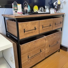 テレビ台 テレビボード ローボード 木製 ヴィンテージ感 最大32インチの画像