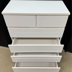チェストタンス（ニトリ/5段6収納/木製）
の画像