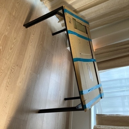 ダイニングテーブル ガラス 黒 幅130 ガラステーブル リビングテーブル ハイテーブル ブラック