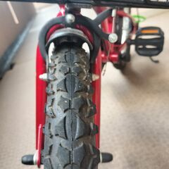 子供用自転車　Jeep-16インチ　赤色　鍵付きの画像