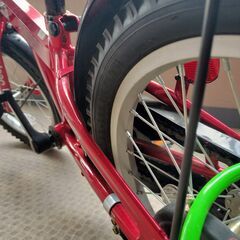 子供用自転車　Jeep-16インチ　赤色　鍵付きの画像