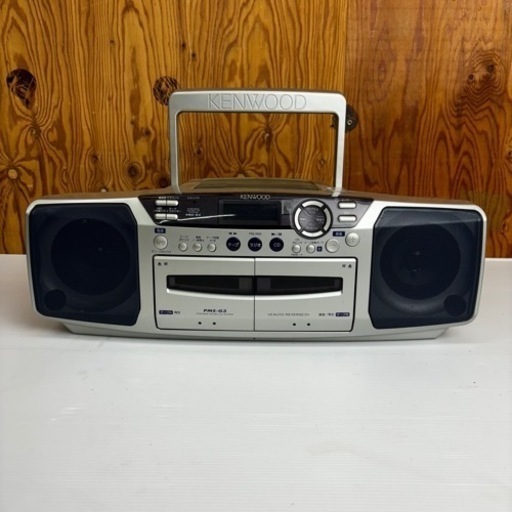 s0923604 通電確認済 動作確認済 KENWOOD ケンウッド ポータブルマイクロCDシステム PMS-G3 ラジカセ FM AM ラジオ 中古品