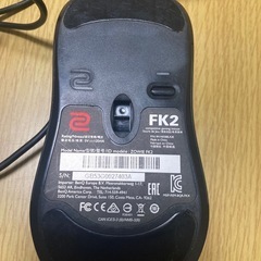 BenQ ゲーミングマウス Zowie FK2  値下げ交渉⭕️の画像
