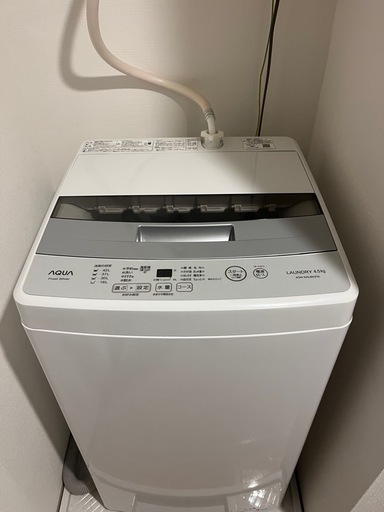 TOSHIBA製洗濯機 一人暮らし向け　4年程度使用