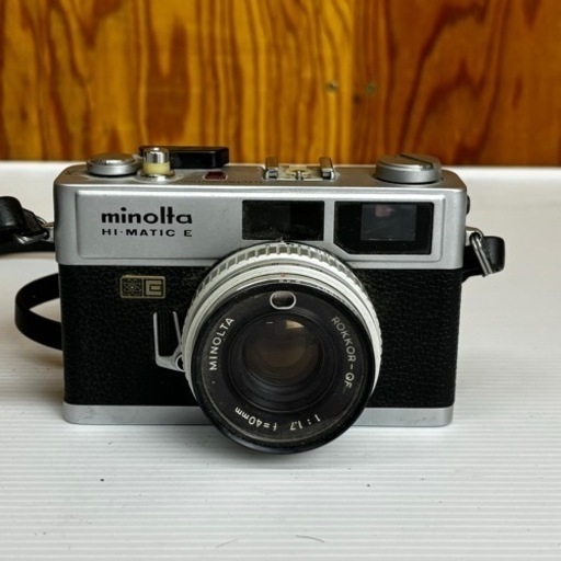 s0923605 通電未確認 動作未確認 minolta ミノルタ HI-MATIC E フィルムカメラ カメラ レトロ レンズ ズーム 趣味 撮影 ポケ付き 中古品