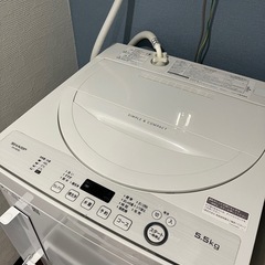 洗濯機　SHARP 5.5kg　2020年製