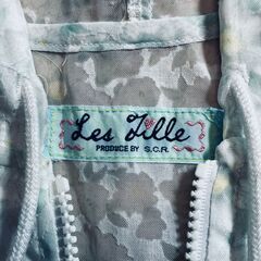 Le Fille フード付きレースライトアウター（花柄）の画像