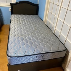 シングルベッド　収納付きの画像