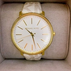 MICHEAL KORS  MK3192ゴールド/ホワイト レディース時計の画像