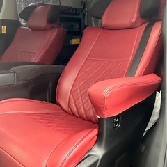 トヨタアルファード  ２４０　ＳＣパッケージ　３０ルックエアロ仕様　赤革調シート　両側パワスラ　ＬＥＤ　Ｗサンルーフ　ローダウンの画像