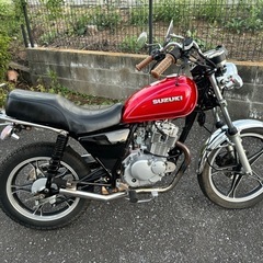 GN125H カスタム　赤　JET菅　旧車スタイル　吸い込み　低走行の画像