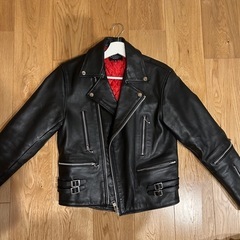 【今週限定】状態良好！本革ライダース　size M