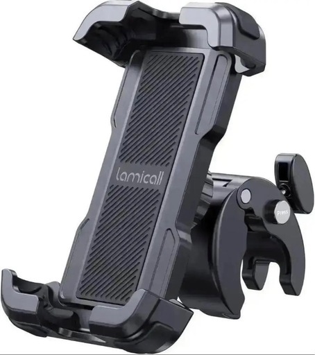 バイクスマホスタンド自転車マホスタンドスマホホルダースタンド ブラック( 黒 )