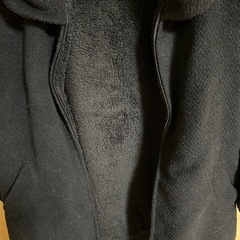 冬用　コート　ブラック　フードなしの画像