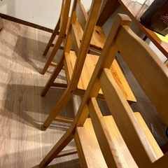 IKEA 木製　椅子の画像