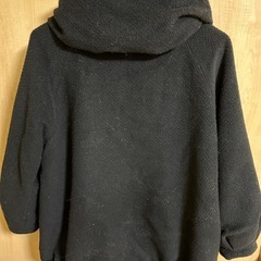 冬用　コート　ブラック　フードなしの画像