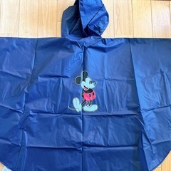ミッキーマウス レインポンチョ110サイズ 差し上げますの画像