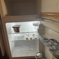 【0円ジャンク】冷蔵庫90L/冷えません光ります