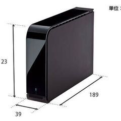 BUFFALO HD-LB2.0TU3-BKD 外付ハードディスク(2TB)