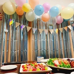 バースデー風船　ガーランド　セット