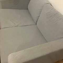 2人掛けソファ　グレー　IKEA 