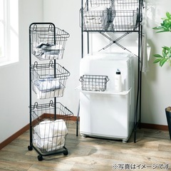 立ち会いなし ランドリーバスケット　収納の画像