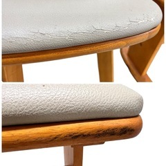 NO.1805〘 お値下げしました！〙ダイニングテーブルセット 2〜4人用 伸長式 回転式椅子 ベンチ椅子 家具 中古の画像