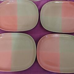 長方形の和食器４枚